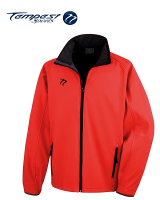 empest Red Black Soft Shell Womens Jacket